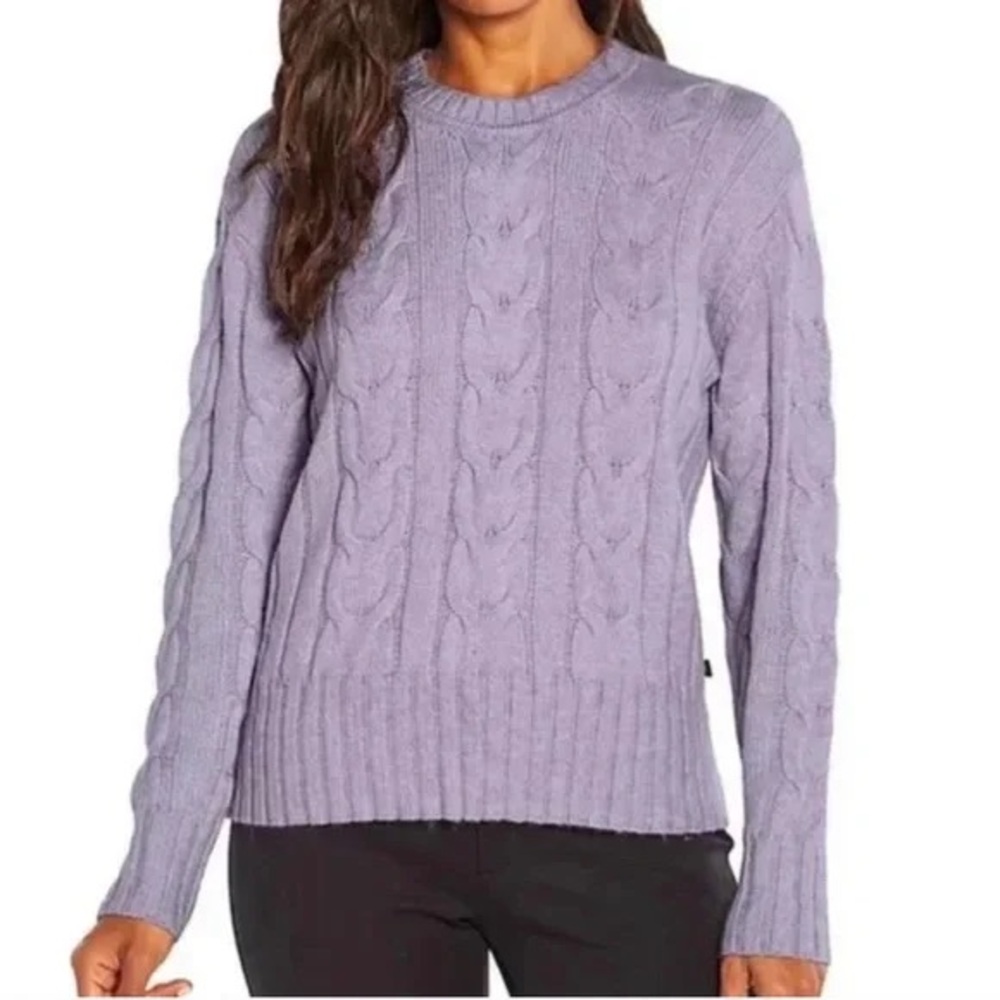Banana Republic Cable‎ Knit Sweater Soft Lavender purple medium
